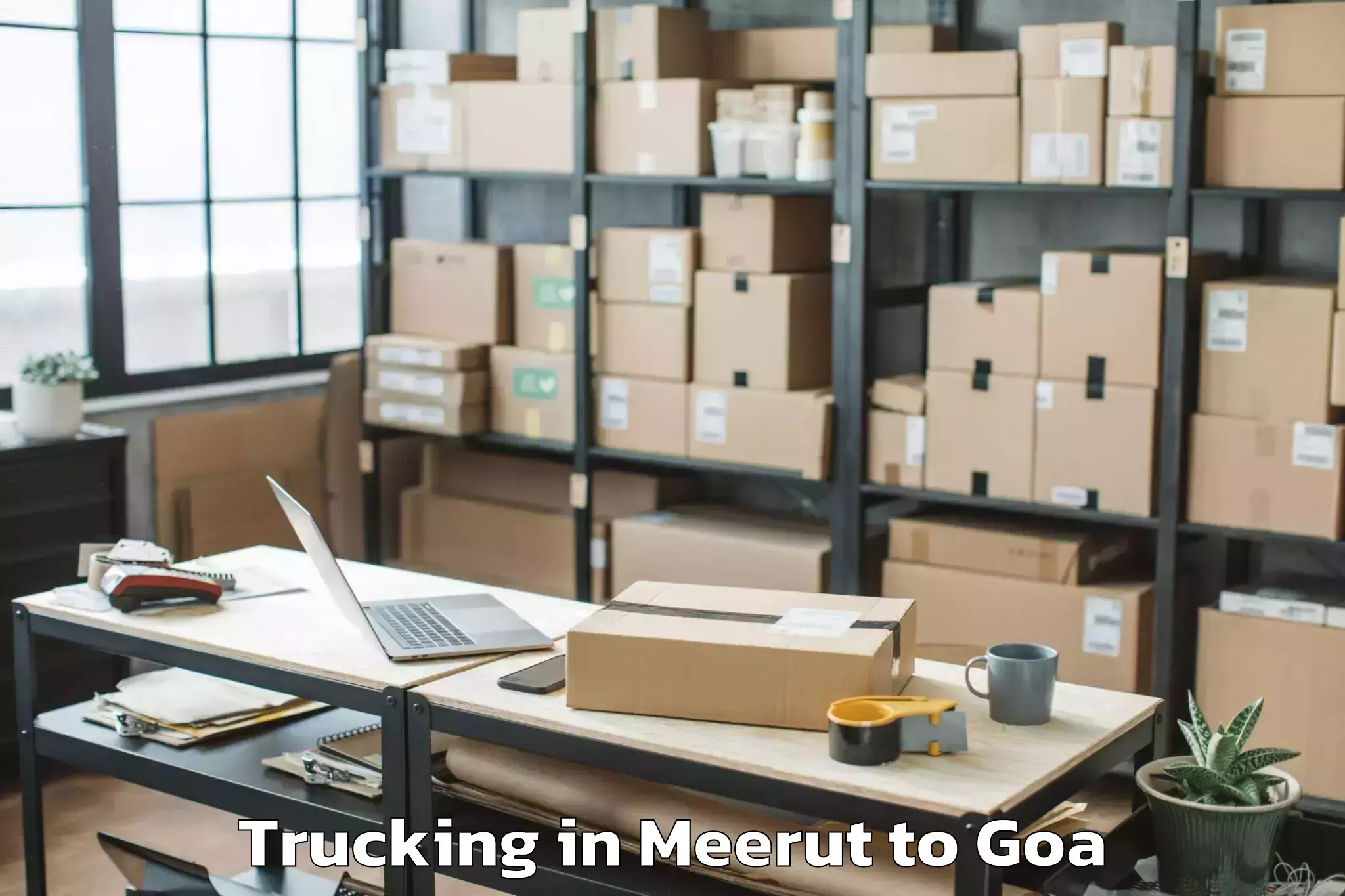 Quality Meerut to Mapuca Trucking